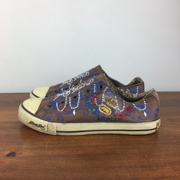 Rhino Red Marc Ecko Chalsie Hailee Women’s Sneakers Brown Rhinestones Size 7.5. - Picture 2 of 13